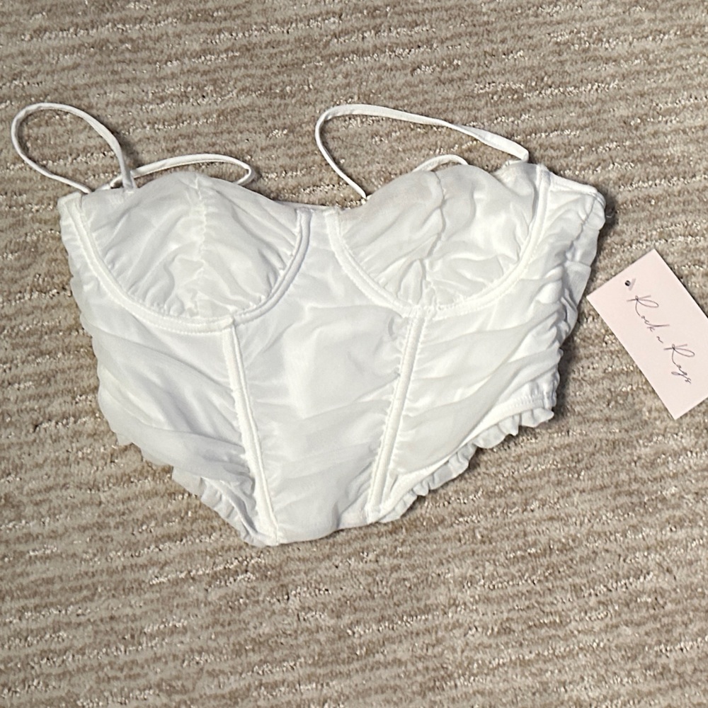 Rock n Rags White Lace Corset